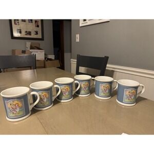 Set Of 6 Current Critters Papel Japan Mugs - Cottage Core Duck